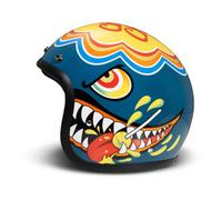 DMD Retro Lollipop Casque Jet bleu L