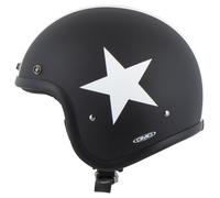 DMD Retro Star Black Casque Jet Mat/Noir XL unisex