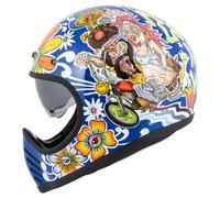 DMD Seventyseven Flower Power Casque Intégral Bleu/Jaune/Orange/Rouge XL unisex