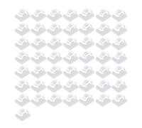 DmDoyy 50 Clips Câbles Adhesifs Auto-Collants Sans Perçage, Attache Cable Adhésif Fixation Solide pour Bureau/Maison/PC/TV, Organisateur de Rangement de Câbles (14x14x8mm) Transparent
