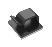 DmDoyy 50 Clips Câbles Adhesifs Auto-Collants Sans Perçage, Attache Cable Adhésif Fixation Solide Pour Bureau/Maison/PC/TV, Organisateur De Rangement De Câbles (14x14x8mm)