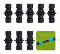 DmDoyy 8 Pièces Double Connecteur De Tuyaux, Raccord Tuyau D'arrosage pour La Prolongation, 1/2 Pouce Double Fiche Pièce De Raccordement pour Une Connexion Sûre des Tuyaux