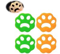 DmDoyy Attrape Poils Machine A Laver, Boule Machine À Laver Anti Poils, 4 Pièces Forme De Griffe De Chat, Réutilisable Anti Poil Machine À Laver, Ramasse Poils Animaux Pour Vêtements Tapis Canapé