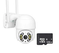 DMETE 4K 8MP Wireless IP Camera Outdoor Security PTZ 4MP HD Auto Tracking Video Surveillance CCTV P2P Installation Facile(8MP 4K Add 128G)