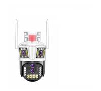 DMETE IP 360 Home App 8MP 4K Security Camera 4 Lens 10X Zoom 3 Screens PTZ Two Way Audio Auto Tracking Color Night Vision Installation Facile(4 Lens add 128G Card)