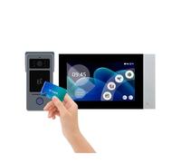 DMETE Kit d'interphone vidéo Intelligent Tuya WiFi 1080P à 2 Fils for Maison connectée, visiophone avec écran Tactile LCD IPS 7 Pouces, Sonnette, sécurité D41 Notifications en Temps réel(1to1 7 inch)