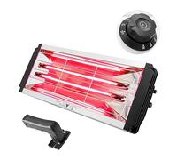 DMETE Lampe De Polymérisation Peinture À Infrarouge Ondes Courtes, Lumière Cabine Cuisson Par Pulvérisation, IR 2000W For La Réparation Carrosserie Voiture, Systèmes Durcissement Portable(DT-KC-003)