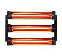 DMETE Lampe Thermique À Infrarou Ondes Courtes 3000W, Polymérisation De Peinture, Sèche-pâtisserie, Cabine, Lumière Chauffante, Réparation Portable