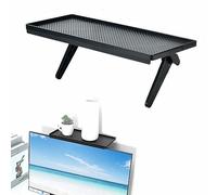 DMFSHI Étagère Supérieure TV, Étagère TV pour Le Stockage, Support de Montage pour TV Ordinateur Câble Box Haut-parleurs Télécommande de Périphériques Multimédias en Streaming (Noir)