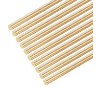 DMiotech 10 Pcs 5mm x 100mm Tiges en Laiton, Tige Ronde en Laiton Massif pour Bricolage, Tiges de Soudage, Barre de Tour, Stock pour Poinçons à Dérive, Modèle d'Arbre, Avion, Voiture
