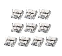 DMiotech 10Pcs Connecteur de Prise Femelle Micro USB 2 Broches Adaptateur de Prises Jack à 90 Degrés 1A 30V Ensemble Connecteurs Jack pour Soudure Téléphone Réparation de l'Adaptateur USB