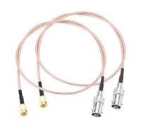 DMiotech 2 Pcs RG316 Câble Coaxial 20" 50 Ohm Câble D'extension D'antenne | Pour Router Antenna GPS LAN Common Devices, SMA Mâle Vers BNC Femelle Connecteurs Adaptateur
