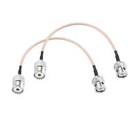 DMiotech 2 Pcs RG316 Câble Coaxial 6" 50 Ohm Câble D'extension D'antenne | Pour Router Antenna Analyzer GPS LAN Common Devices, BNC Mâle Vers UHF SO239 Femelle Connecteurs Adaptateur