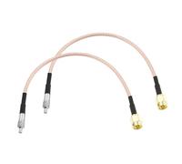 DMiotech 2 Pcs RG316 Câble Coaxial 6" 50 Ohm Câble D'extension D'antenne | Pour Router Antenna GPS LAN Common Devices, SMA Mâle Vers TS9 Femelle Connecteurs Adaptateur