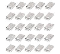 DMiotech 30Pcs USB 2.0 Type A Connecteur de Prise Mâle Adaptateur de Prises Jack 4 Broches 180 Degrés 1,5A 30V Ensemble Connecteur Jack pour Soudage de Téléphone Adaptateur Remplacement