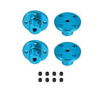 DMiotech 4 Paquet 3mm Intérieur Dia H13XD10 Bride Couplage Connecteur Rigide Guide Arbre Support Raccord Arbre Accouplement avec Vis pour DIY RC Modèle Moteurs Ciel Bleu