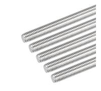 DMiotech 5 Paquet M10 x 120mm Entièrement Fileté Tige 304 Inox Acier Droite Main Filetages Tige Barre Goujons Colliers et Boulons en U