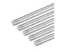 DMiotech 5 Paquet M12 x 200mm Entièrement Fileté Tige 304 Inox Acier Droite Main Filetages Tige Barre Goujons Colliers et Boulons en U