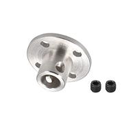 DMiotech 6.35mm Intérieur Dia H12xD10 Bride Couplage Connecteur Rigide Guide Arbre Support Raccord Arbre Accouplement avec Vis Pour DIY RC Modèle Moteurs Argent