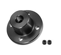 DMiotech 6mm Intérieur Dia H15XD15 Bride Couplage Connecteur Rigide Guide Arbre Support Raccord Arbre Accouplement avec Vis pour DIY RC Modèle Moteurs Noir
