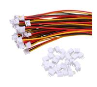 DMiotech Connecteur Mâle ZH1.5 3 Broches 30 Pièces | avec Câbles 28AWG 100mm. Connecteur Carte Mère avec Prise Femelle. Âme Cuivre Matériau PVC. pour Haut-Parleurs et Rubans LED