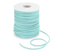 DMiotech Faux Suede Leather Cord 2.6mm x 50 Yards Mint Green 45m | Flat Leather String, Thin Leather Strip Lace pour Necklace Bracelet Beading Jewelry Making Arts Crafts
