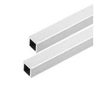 DMiotech Lot de 2 (12mm x 12mm x 1mm) Tube Carré en Aluminium 6063 de 200mm de Longueur pour la Construction de Cadres de Machines et Projets Diy