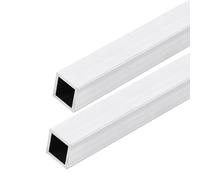 DMiotech Lot de 2 (25mm x 25mm x 2mm) Tube Carré en Aluminium 6063 de 300mm de Longueur pour la Construction de Cadres de Machines et Projets Diy