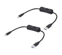 DMiotech Lot de 2 câbles d'extension USB 3.0 de 3 m USB A mâle vers type C