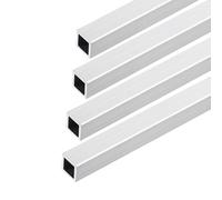 DMiotech Lot de 4 (10mm x 10mm x 1mm) Tube Carré en Aluminium 6063 de 300mm de Longueur pour la Construction de Cadres de Machines et Projets Diy