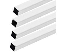 DMiotech Lot de 4 (15mm x 15mm x 1.5mm) Tube Carré en Aluminium 6063 de 200mm de Longueur pour la Construction de Cadres de Machines et Projets Diy
