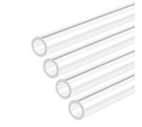 DMiotech Lot de 4 tubes rigides en acrylique transparent pour tuyau d'eau d'aquarium, système de refroidissement à l'eau, plomberie 7 mm x 10 mm
