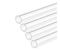 DMiotech Lot de 4 tubes rigides en acrylique transparent pour tuyau d'eau d'aquarium, système de refroidissement à l'eau, plomberie 10 mm x 12 mm