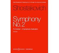 Sinfonie Nr. 2: An den Oktober. op. 14. Chor und Orchester. Studienpartitur.
