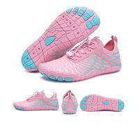 DMJHJY Chaussures de Mise à la Terre avec cuivre, Chaussures Pieds Nus Tout Autour de la Terre Femmes Hommes, Chaussures de randonnée-Course de Trail imperméable (Rose,37)