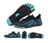 DMJHJY Chaussures de Mise à la Terre avec cuivre, Chaussures Pieds Nus Tout Autour de la Terre Femmes Hommes, Chaussures de randonnée-Course de Trail imperméable (Bleu,44)