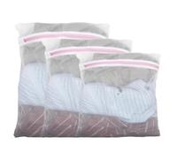 Dmjia Filet à Linge 3 Pièces, 40cm - 60cm en 3 Tailles Différentes Filet a Linge Machine a Laver, Sacs à Linge Fermeture éclair dissimulée, très durable