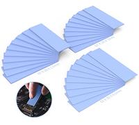 Dmjia Tampon Thermique en Silicone, 30 Pièces 67 x 20 mm Pads en Thermoconducteur Réutilisable, Épaisseur 0,5/1/1,5 mm, Pad Thermique Silicone, Silicone Conducteur Thermique Pad pour SSD CPU GPU