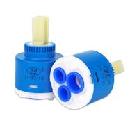 DMJJSD Lot de 2 cartouches de robinet pour cartouche - Diamètre 40 mm - Pour accessoires d'évier, cartouche en céramique pour robinet de cuisine, salle de bain, bidet