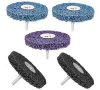 DMJJSD® Lot de 5 disques de nettoyage CSD - 100 mm - Pour meuleuse d'angle, Disque Decapage Peinture, Soudures à la Rouille, l'Oxydation, Nettoyage et Retrait