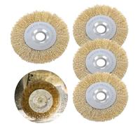 DMJJSD Weedbrush Lot de 4 Brosses à Joints Compatibles avec Gloria Multibrush - Brosse Métallique/Laiton pour Nettoyage des Joints, Largeur 10 mm