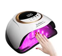 DMJWAN Lampe UV Pour Ongles en Gel, Lampe UV Professionnelle Pour Ongles 280W avec 66 LED, Capteur Automatique, 4 Minuteries