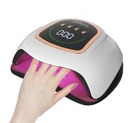 DMJWAN Lampe UV Pour Ongles en Gel, Lampe UV Professionnelle Pour Ongles 320W avec 72 LED, Capteur Automatique, 4 Minuteries