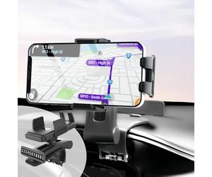 DMJWAN Support de Téléphone de Voiture Rotatif à 360°, Support de Téléphone Mobile pour Tableau de Bord, Support de Téléphone de Voiture Adapté Aux Smartphones de 4 à 7 Pouces