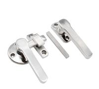 DMK103 - poignée scellée avec miroir en acier inoxydable, loquet de verrouillage pivotant, unité de climatisation, 1 pièce(Double door left)