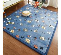 Dmkjdzsw Tapis en Velours Corail,Grand Tapis en Veloursdoux et épais,Tapis d'éveilMaison Coussin antidérapante,Parfait pour Le Yoga, l'exercice et rampant-H-80 * 180cm