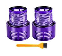 DMKQTEW Lot de 2 filtres V10 for aspirateur D-yson, Filtre He-pa V10 Lavable de Remplacement for aspirateur D-yson C-yclone V10 A-bsolute A-nimal Motor-Head Total Clean SV12