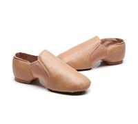 DMLAYHP Chaussures de Ballet Chaussures de Danse en Cuir véritable for Enfants, Hommes et Femmes, Chaussures de Danse Classique et Orientale(Brown,39)