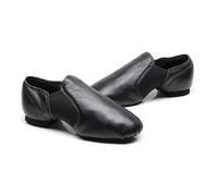 DMLAYHP Chaussures de Ballet Chaussures de Danse en Cuir véritable for Enfants, Hommes et Femmes, Chaussures de Danse Classique et Orientale(Black,39)