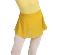 DMLAYHP Jupe de Ballet Danse Les Filles Dansent Portent des Jupes de Ballet en Maille Spandex(Yellow,M(115-135cm))